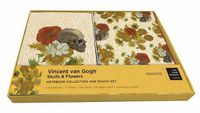 Cover image for Van Gogh Skulls and Flowers Sewn Notebook Collection and Pouch Set