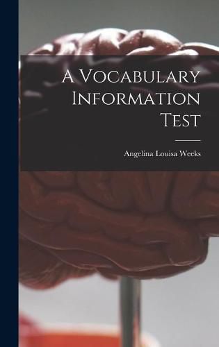 Cover image for A Vocabulary Information Test