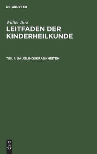 Cover image for Sauglingskrankheiten
