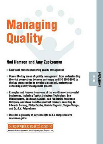 Cover image for Managing Quality