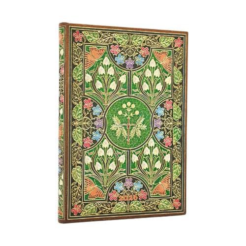 Cover image for 2026 Poetry in Bloom Midi 12-month Horizontal Hardcover Flexi Dayplanner 2026 (Elastic Band Closure)