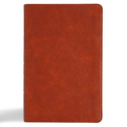 CSB Large Print Personal Size Reference Bible, Digital Study Edition, Burnt Sienna Leathertouch