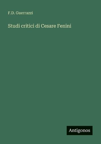 Cover image for Studi critici di Cesare Fenini