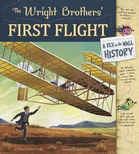 Cover image for Wright Brothers' First Flight: A Fly on the Wall History