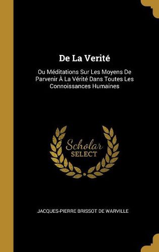 Cover image for De La Verite