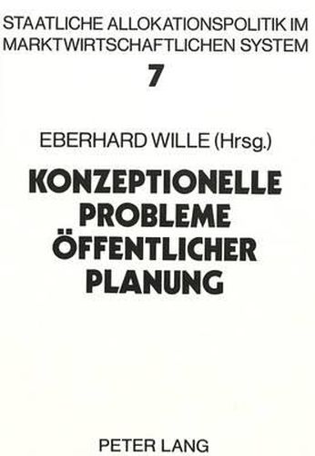 Cover image for Konzeptionelle Probleme Oeffentlicher Planung