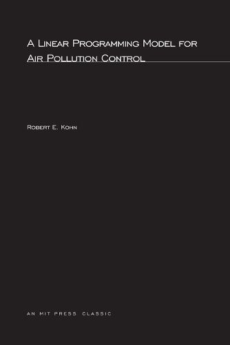 Cover image for A Linear Programming Model for Air Pollution Control