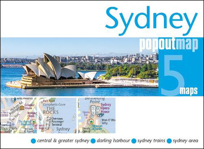 Cover image for Sydney PopOut Map - pocket-size, pop up map of Sydney city centre