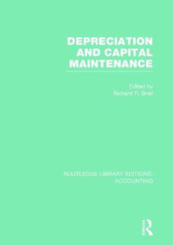 Cover image for Depreciation and Capital Maintenance (RLE Accounting)