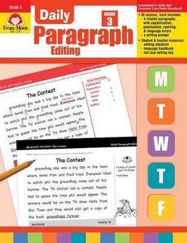 Cover image for Daily Paragraph Editing, Grade 3 Teacher Edition
