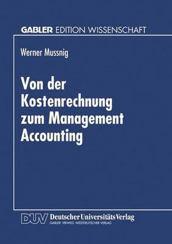 Cover image for Von Der Kostenrechnung Zum Management Accounting