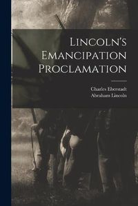 Cover image for Lincoln's Emancipation Proclamation