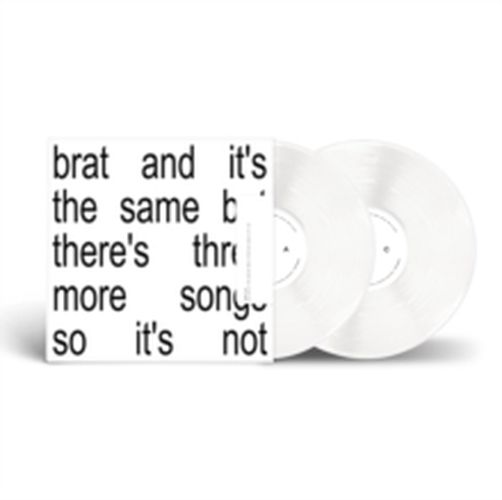 Cover image for BRAT and It's the Same But There's Three More Songs So It's Not - Charli XCX ** 2LP White Vinyl