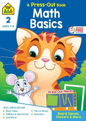 Cover image for School Zone Math Basics Grade 2 Press-Out Workbook
