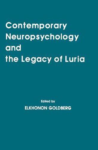 Cover image for Contemporary Neuropsychology and the Legacy of Luria