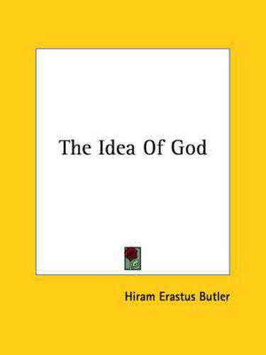 Cover image for The Idea of God