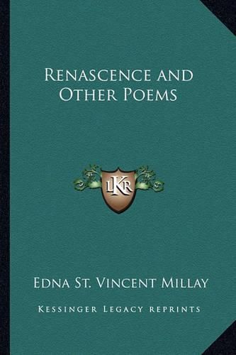 Cover image for Renascence and Other Poems