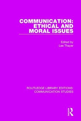 Cover image for Communication: Ethical and Moral Issues