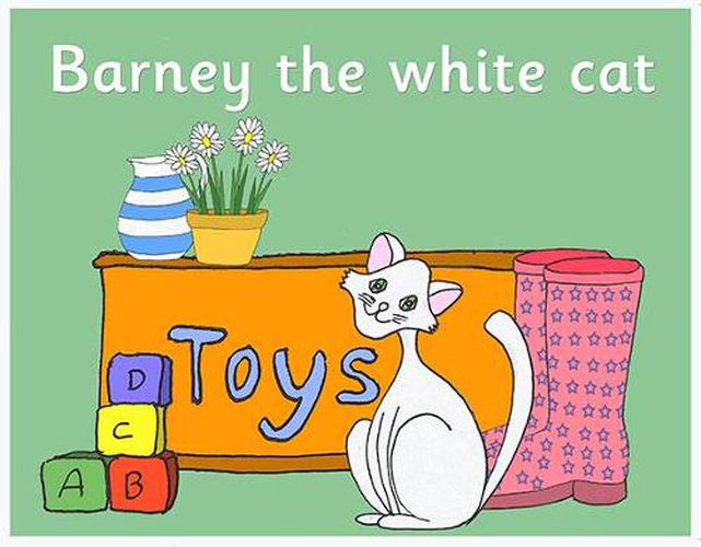 Barney the white cat