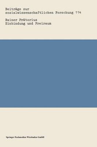 Cover image for Einbindung Und Freiraum
