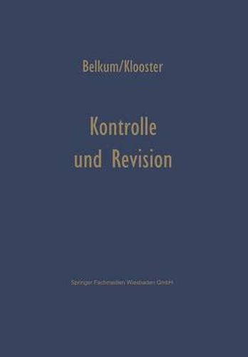 Cover image for Kontrolle Und Revision Bei Automatischer Datenverarbeitung