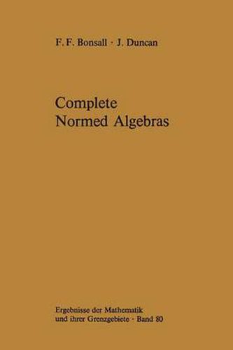 Cover image for Complete Normed Algebras