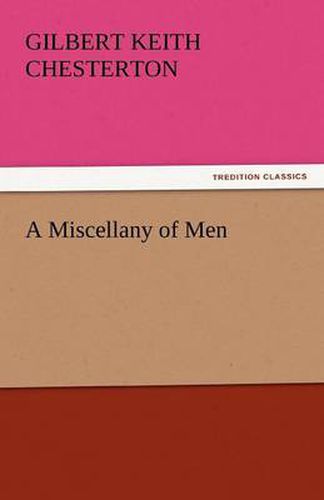 Cover image for A Miscellany of Men