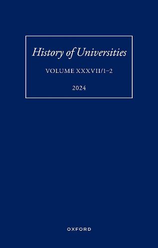 Cover image for History of Universities: Volume XXXVII/1-2