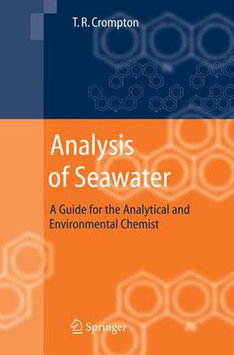 Cover image for Analysis of Seawater: A Guide for the Analytical and Environmental Chemist