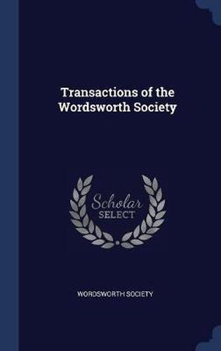 Cover image for Transactions of the Wordsworth Society