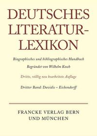 Cover image for Deutsches Literatur-Lexikon, Band 3, Davidis - Eichendorff