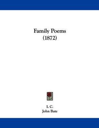 Cover image for Family Poems (1872)