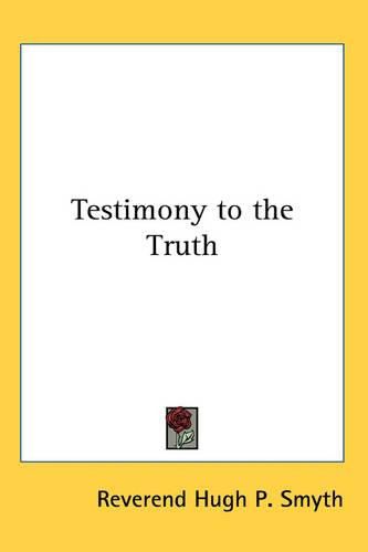 Cover image for Testimony to the Truth