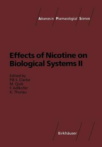 Cover image for Effects of Nicotine on Biological Systems II