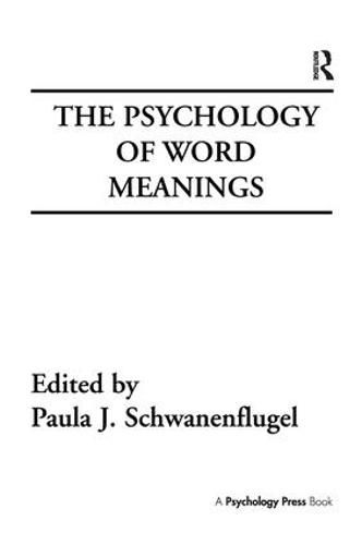 Cover image for The Psychology of Word Meanings