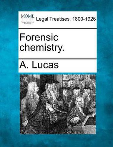 Cover image for Forensic Chemistry.