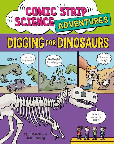 Cover image for Comic Strip Science Adventures: Digging for Dinosaurs