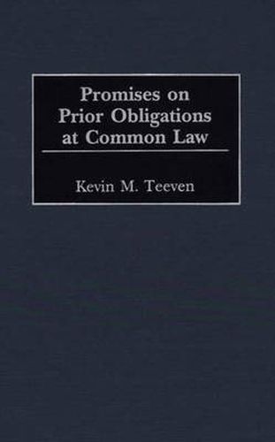 Cover image for Promises on Prior Obligations at Common Law