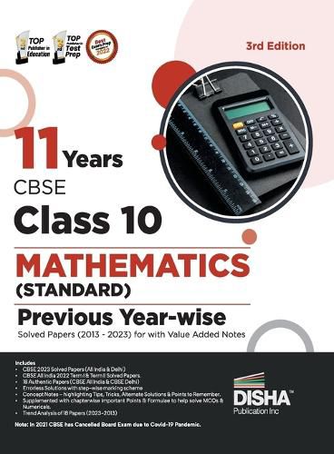 Cover image for 11 Years Cbse Class 10 Mathematics (Standard) Previous Year-Wise Solved Papers (2013 - 2023) with Value Added Notes Previous Year Questions Pyqs