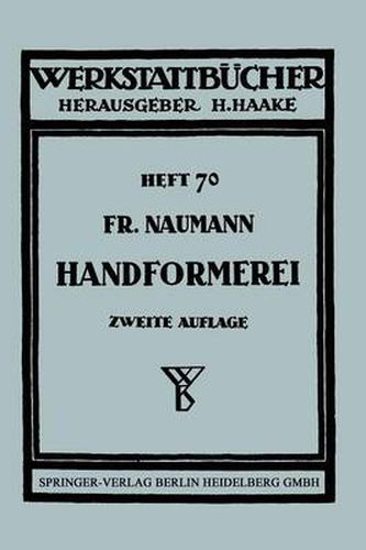 Cover image for Handformerei: Ausgewahlte Beispiele Aus Der Praxis Fur Die Praxis