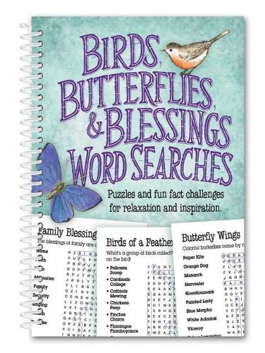 Cover image for Birds, Butterflies, and Blessings Word Search