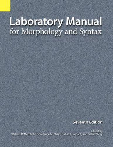 Cover image for Laboratory Manual for Morphology and Syntax