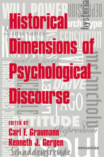 Cover image for Historical Dimensions of Psychological Discourse