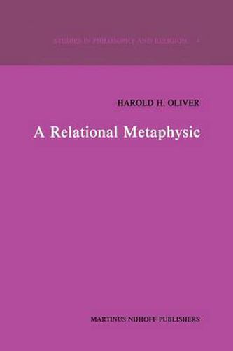 Cover image for A Relational Metaphysic