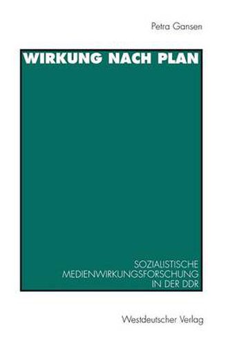 Cover image for Wirkung Nach Plan