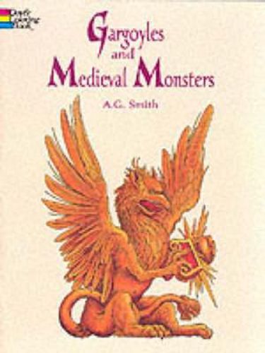 Cover image for Gargoyles and Medieval Monsters Coloring Book