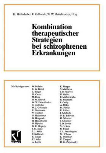 Cover image for Kombination Therapeutischer Strategien Bei Schizophrenen Erkrankungen