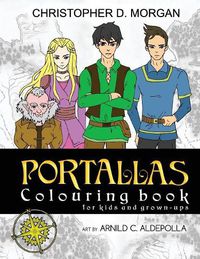 Cover image for The PORTALLAS Colouring Book for kids and grown-ups