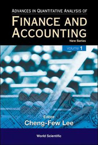 Cover image for Advances In Quantitative Analysis Of Finance And Accounting - New Series