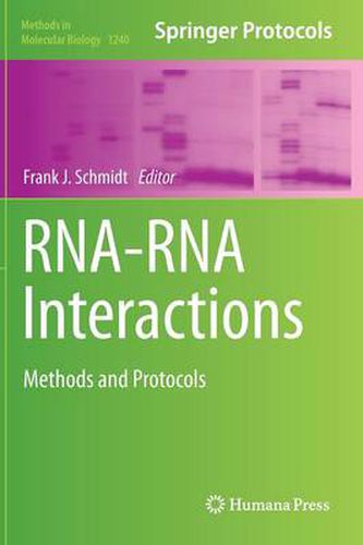 RNA-RNA Interactions: Methods and Protocols